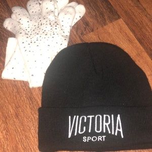 Victoria secret hat & gloves!💙